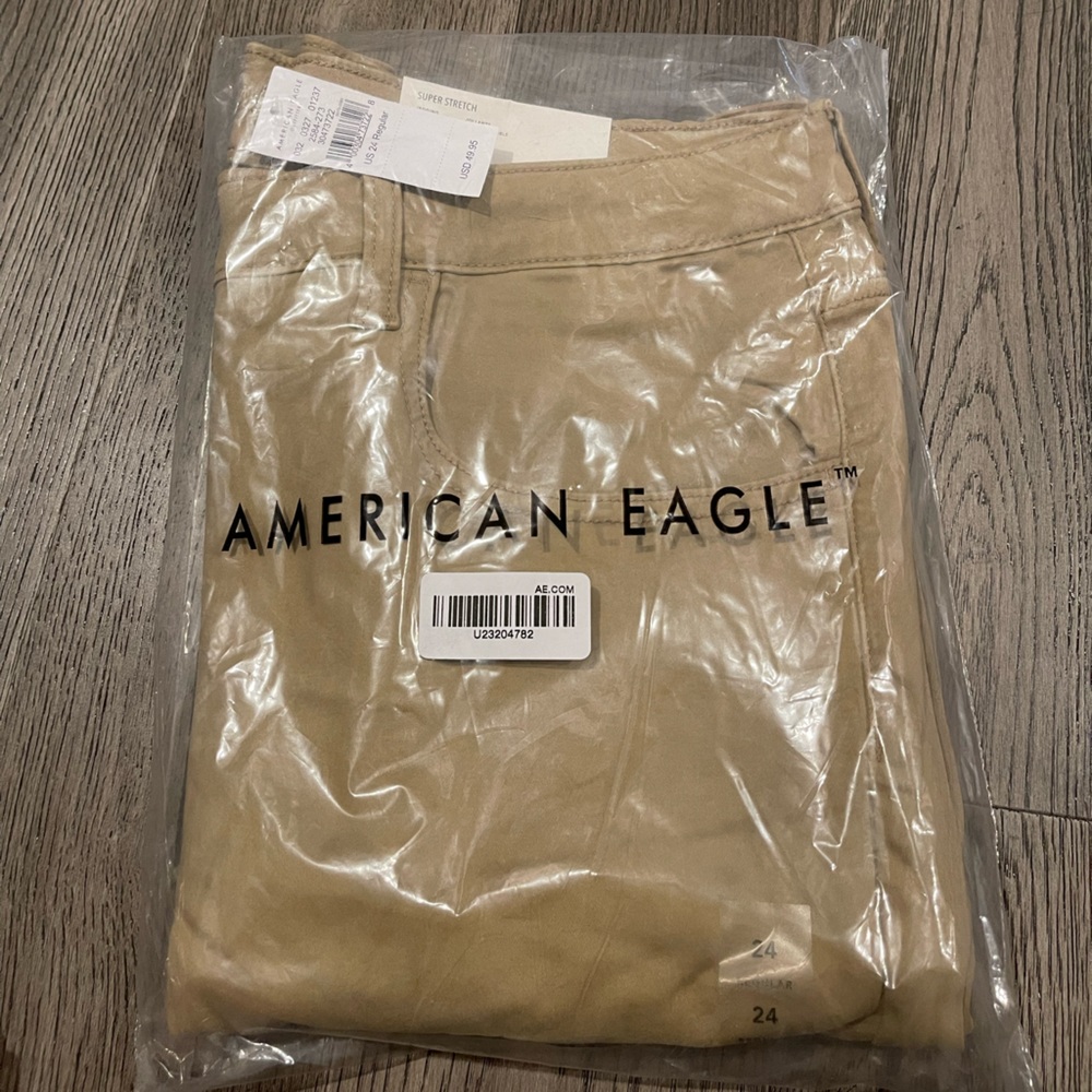 khaki american eagle super stretch women’s size 24 regular